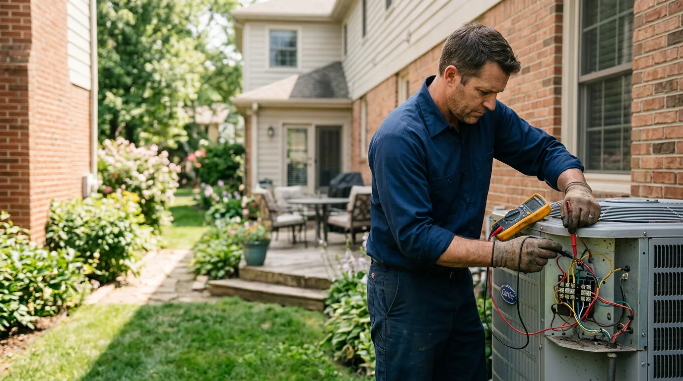 HVAC technician working near West Topsham, VT